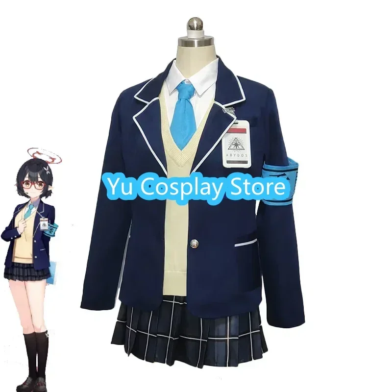 

Yu-Cosplay Okusora Ayane Cosplay Costume Game Blue Archive Cosplay Dress JK Suit Coat Shirt Skirts Halloween Party Uniforms