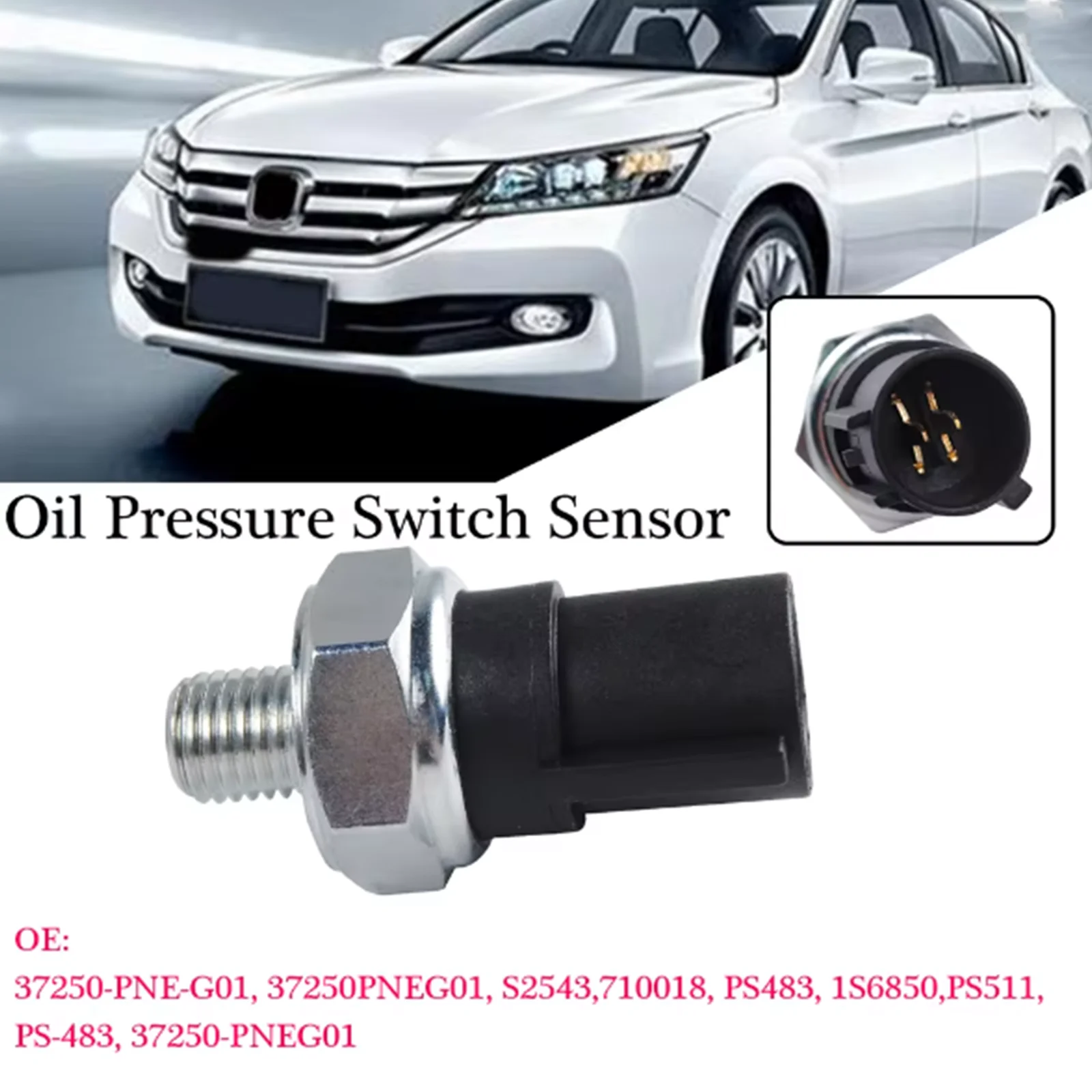 

Engine Oil Pressure Sensor Switch 37250-PNE G01 37250PNEG01, Suitable for Replacing the Sensor Switch of Honda Accord CRV Civic