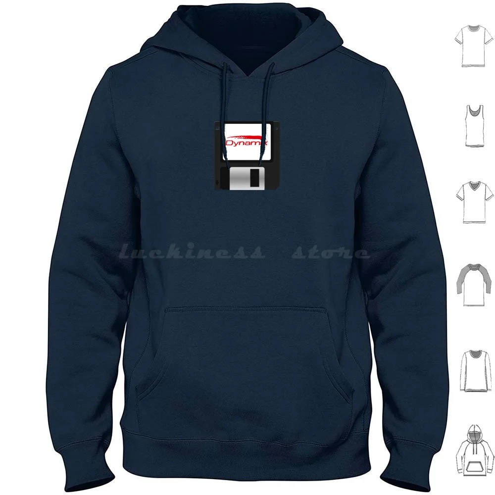 Dynamix Sudadera con capucha flexible de algodón de manga larga Msdos Dos Macintosh Floppy 486 386 Dynamix Tribes Red Baron Retro Nostalgia Vintage