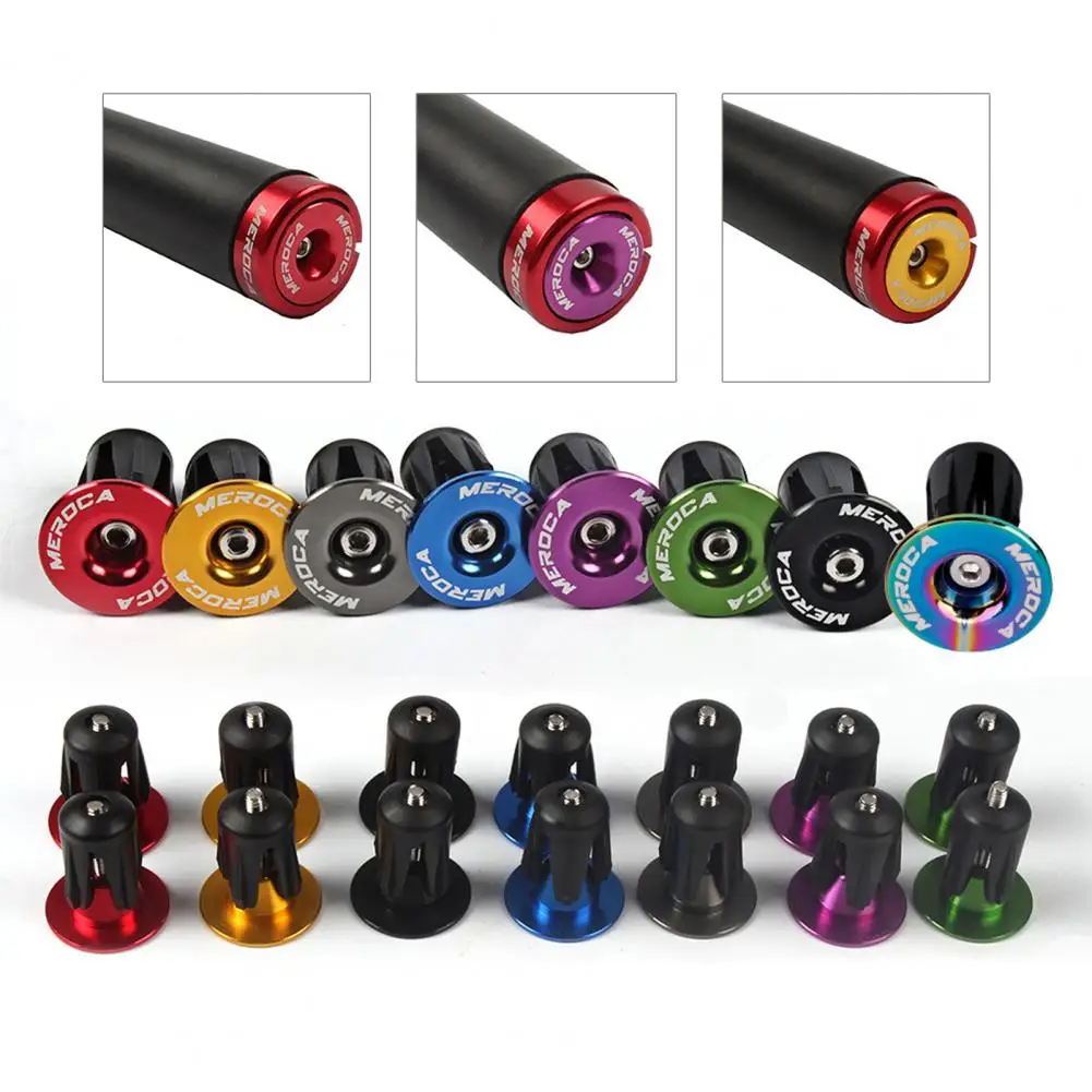 

Useful Cycling Parts Handlebar End Caps Bike Handlebar Plugs Vibrant Color Fixie Gear Handlebar Grips Plugs for Repair