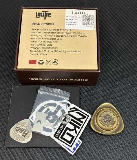 

Lautie ROC 1.0 brass EDC decompression toy