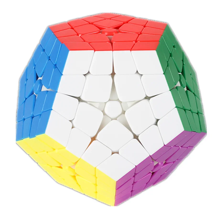 ShengShou-Cube magique de vitesse sans autocollant pour enfants, jouets de puzzle anti-stress, Megaminxeds, 4x4x4