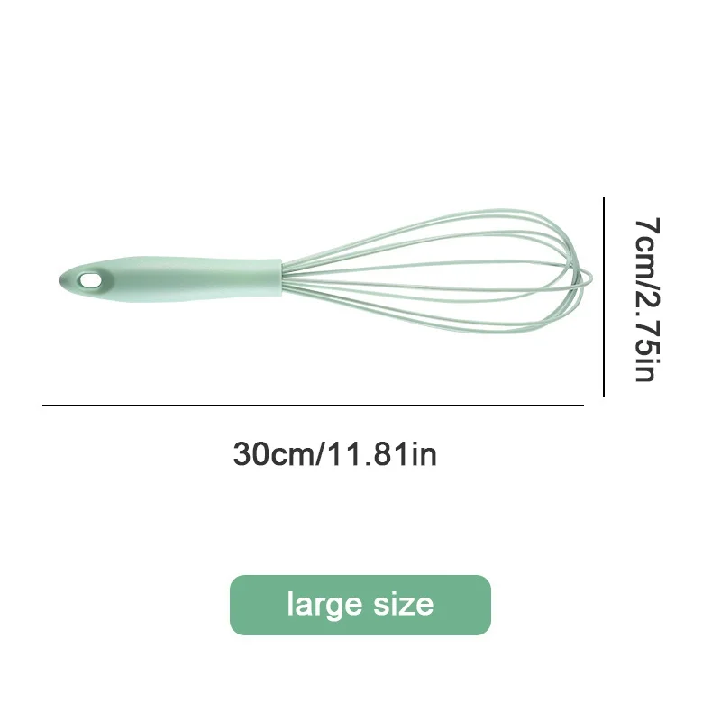 Manual Egg Beater Plastic Silicone Balloon Whisk Cream Mixer Stirring Mixing Whisking Balloon Coil Style Egg Tools