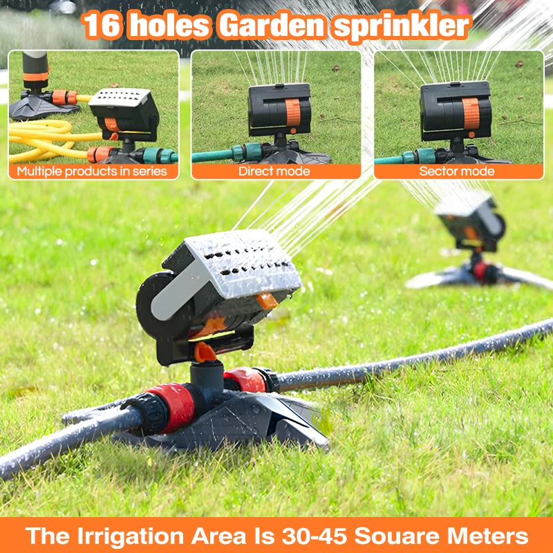 

Adjustable Garden Sprinkler 180° Rotating Automatic Lawn Watering Irrigation System For Outdoor Patio Yard Support Concatenation