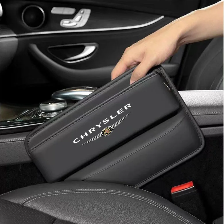 Car Seat Organizer Crevice Storage Box Car Organizer Gap Slit Filler Holder For Chrysler 300c 300 Pacifica 200 Sebring PT Cruis