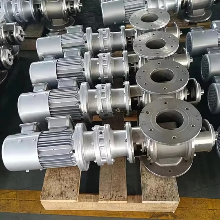DN200 Rotary Valve 8" with Stainless Steel 304 Explosion-proof Motor for Woodchips view 3