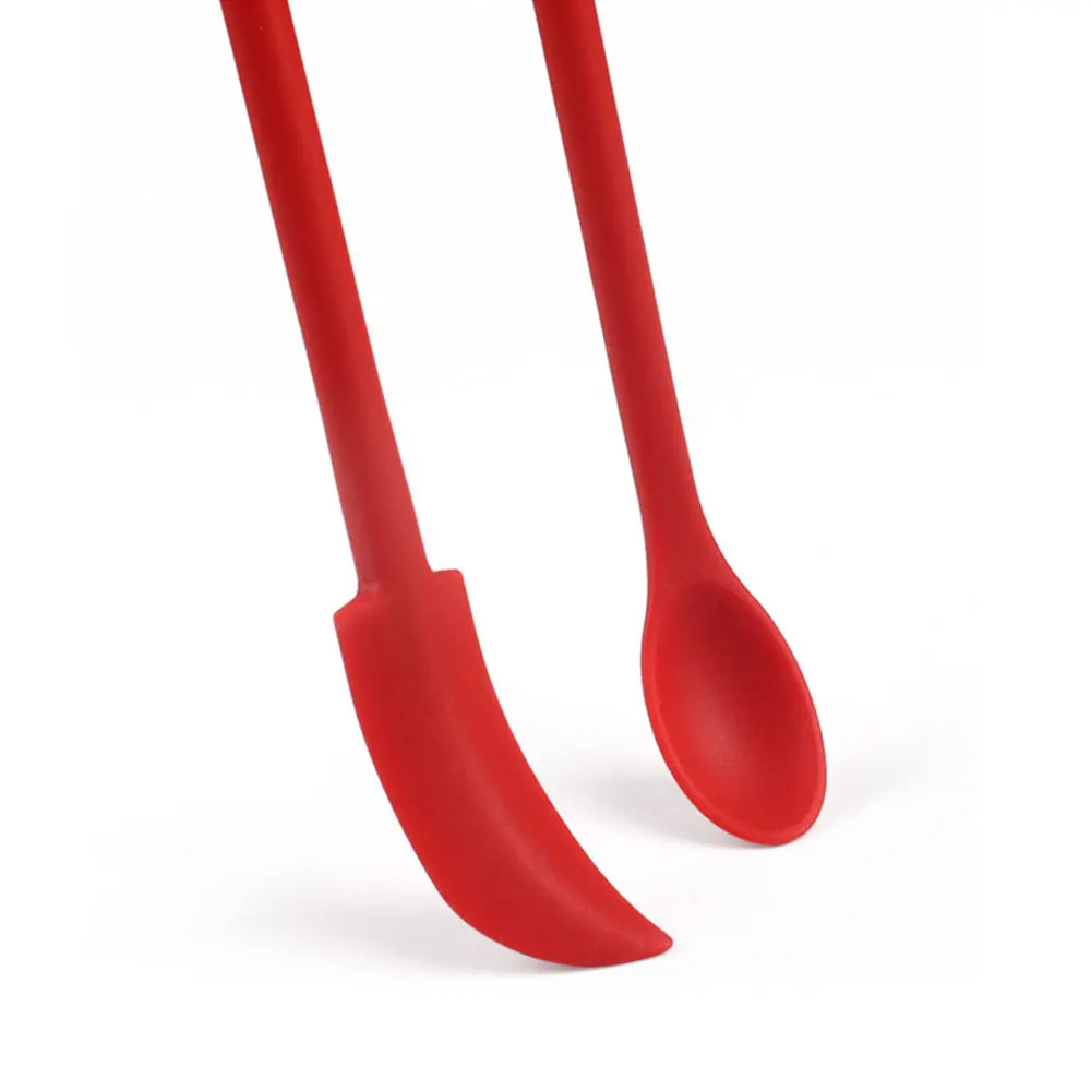 JCD 3pcs Silicone Cream Spatula Small Makeup Spatulas for Kitchen Glass Jar Bottle Beauty Cosmetic Mini Spatula Tiny Spoon