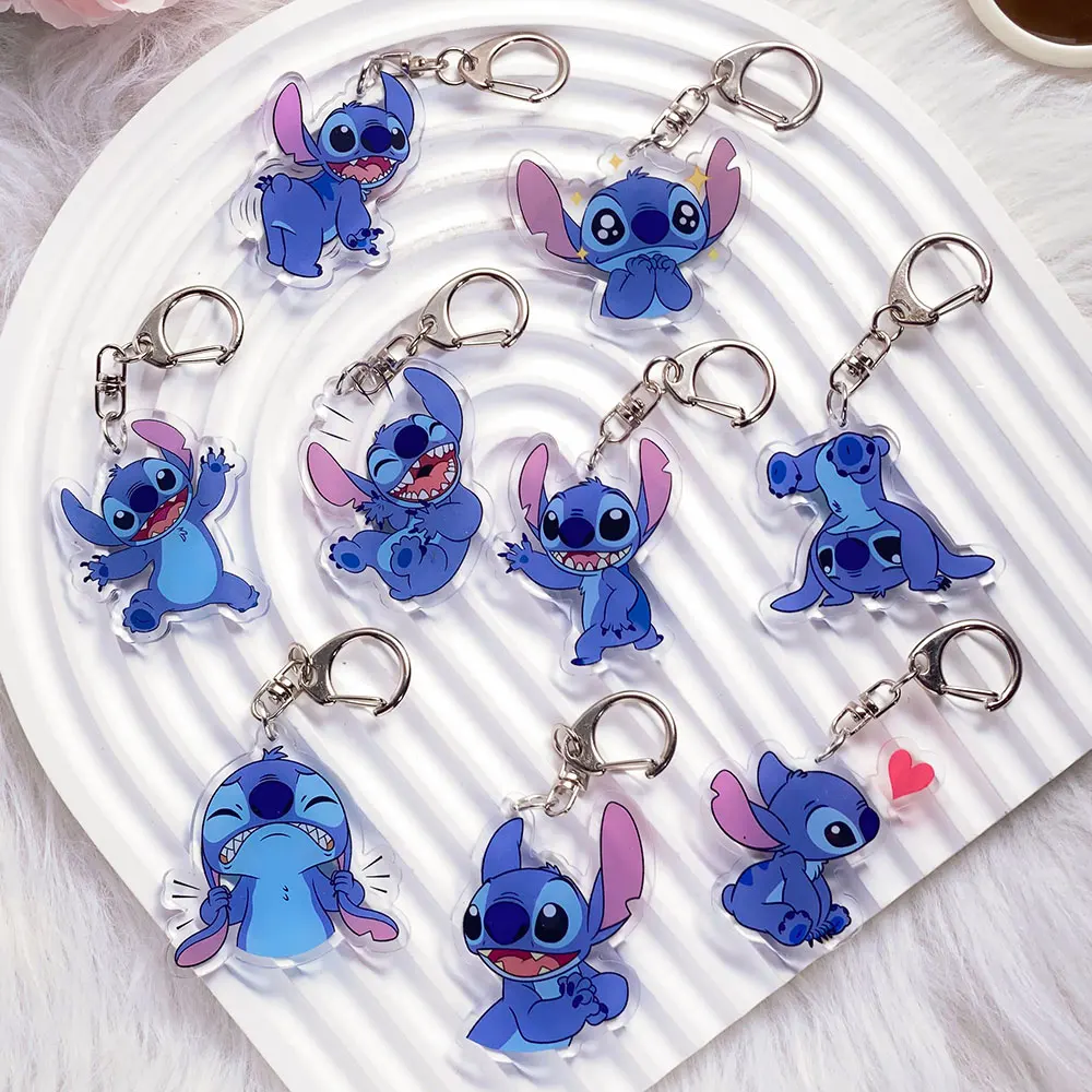 Disney el Rey León valiente Epic acrílico llavero de coche accesorios bolso encanto creativo mochila colgante llavero regalos para amigos