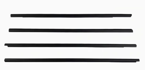4 Pieces Set Outside Black Window Moulding Belt Line Shell for Chevy Trax LS 2015-2019 Glass Rubber Weatherstrip
