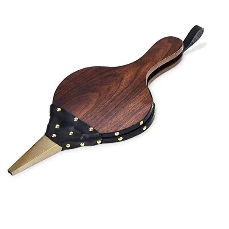 Limited Stock-FF Fireplace Bellows Wood Air Blower For Fire Pit, Barbecue, Wood Stove, Camping, Premium Quality, Brown