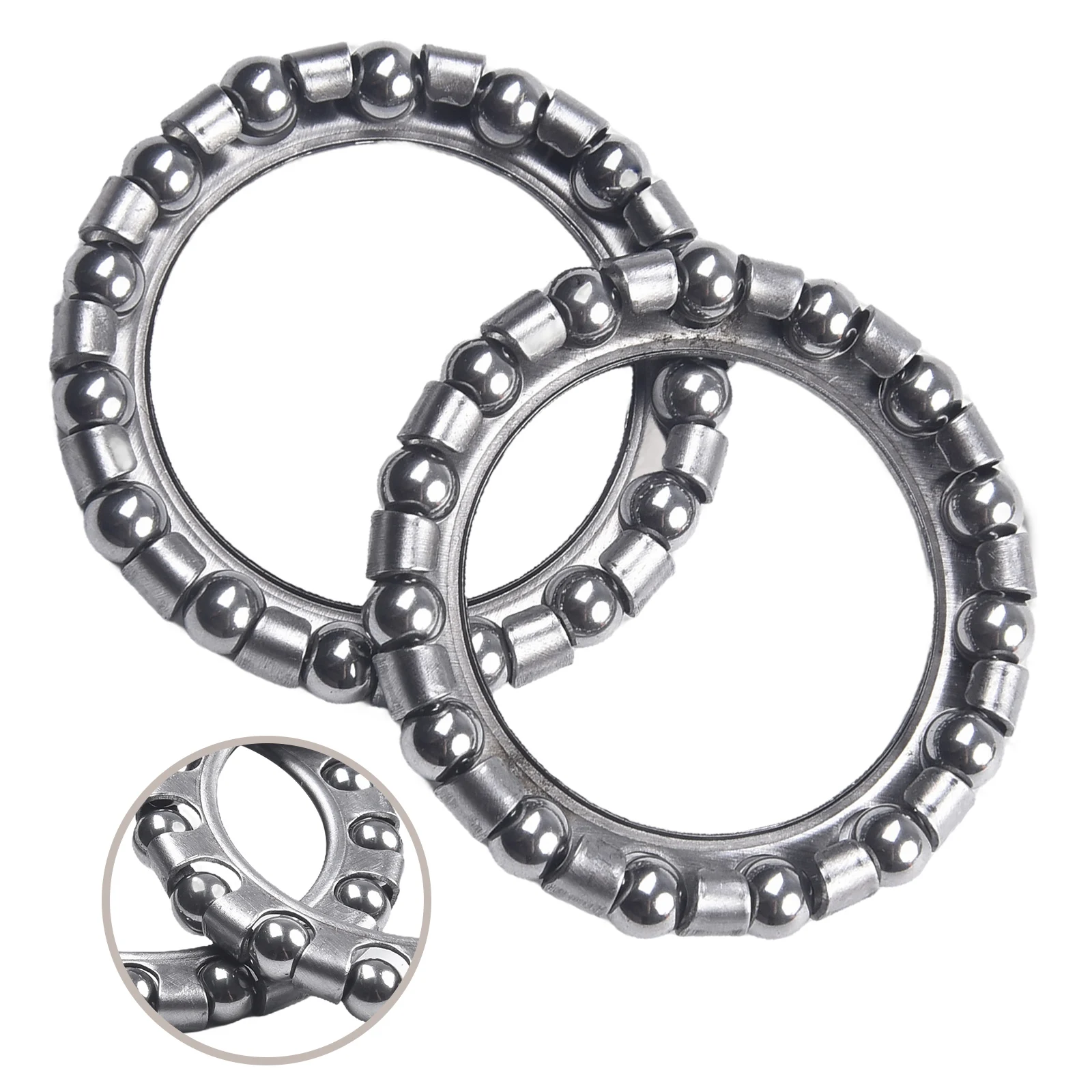 4 Pair Steering Bearings Electric Ebike Ball Bearing 4.76*15 16/3*15 Bicycle Pedal Scooter Silver Spindle Bracelet Parts
