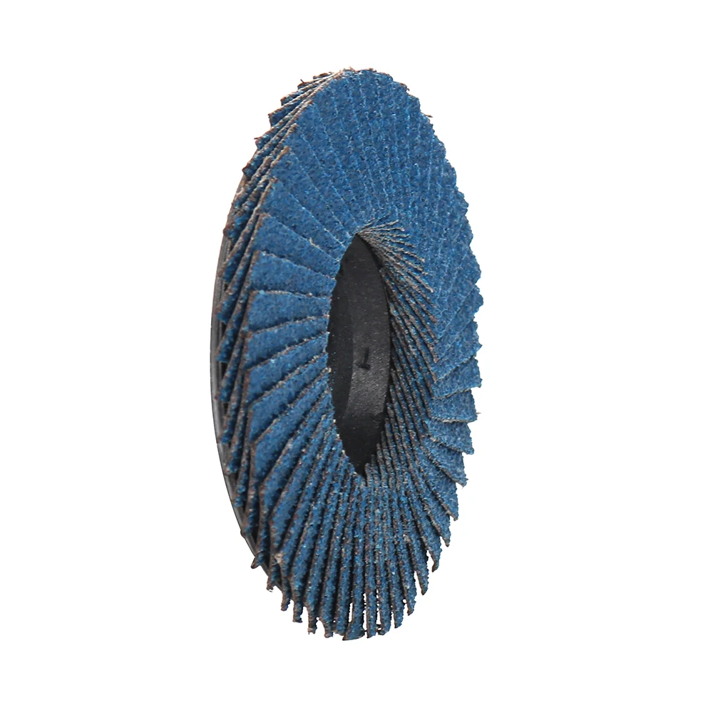 NuoDunco 3 Stück 75 mm flache Fächerscheiben 3 Zoll Schleifscheiben Mini-Winkelschleifer-Zubehör Schleifscheiben zum Polieren von Metall und Holz – Detail 4
