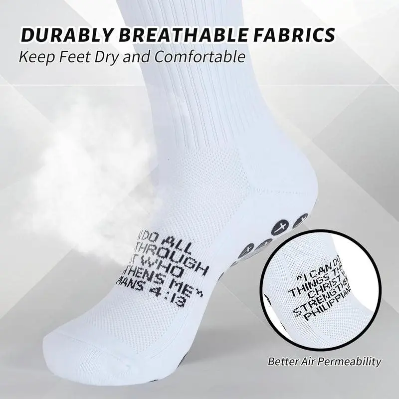 Neue Sportsocken für Männer und Frauen, strapazierfähig, rutschfest, für Outdoor-Sportarten, Radfahren, Fußball und Basketball. – Detail 2