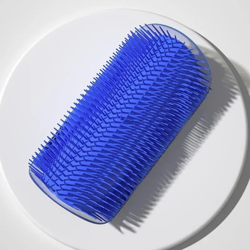 Wall Mount Corner Cat Self Grooming Comb Ergonomic Pet Massage Fur Remover Tool Space Saving Indoor Kitten  Accessory
