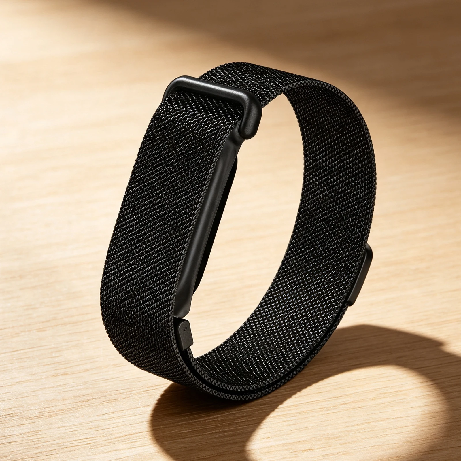Für Google Fitbit Air Magnetische Nylon-Schlaufen Ersatz-Armband Edelstahl-Uhrenarmband für Fitbit Air Strap