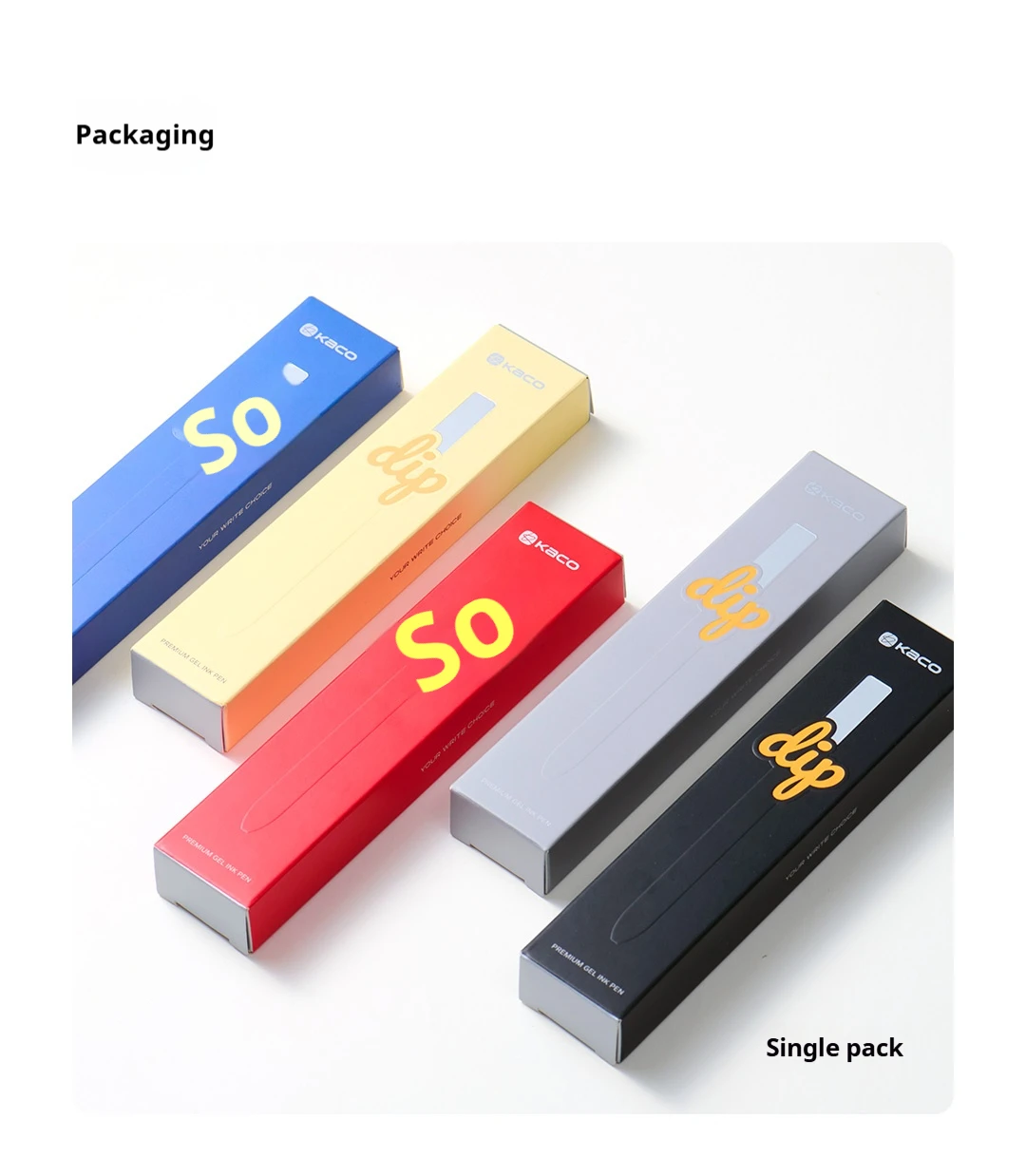 

KACO DIP Metal Press Gel Pen KEFILL Quick Drying Double Bead School Stationery Pen,Efficient & Smooth & Sharp Gift Ballpoint Pen