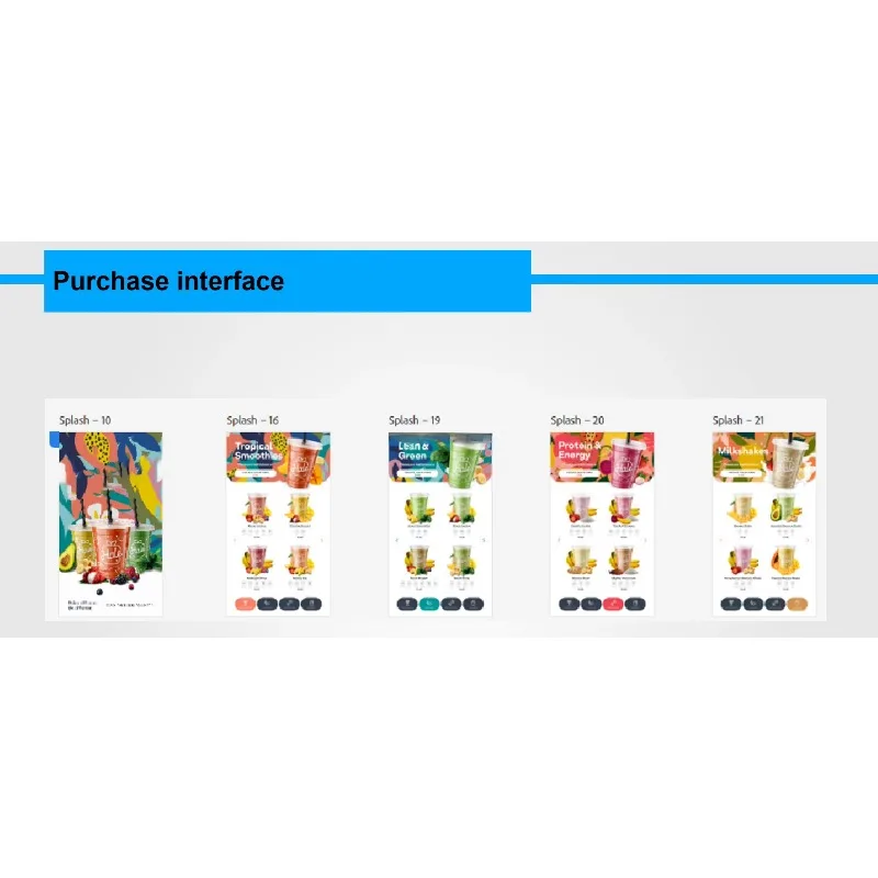 آلة بيع عصير الفاكهة بالتجزئة المتوافقة مع ADA الأوتوماتيكية بالكامل مع SDK #6