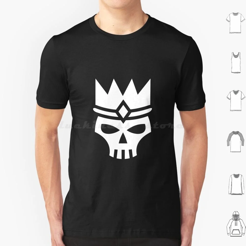 Skull King T Shirt 6xl Cotton Cool Tee Skull King Books Crown Fantasy Horror Scary Halloween Pumpkin King Tattoo Anime Black