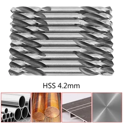 Drill Bit 10Pcs 4.2mm HSS Double Ended Spiral Torsion Drill Tools Drill Set  TOP ones Metal Drilling