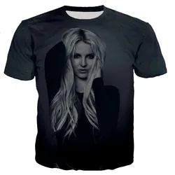 Britney Spears 3D Printed T-shirt Men Women Fashion Casual Harajuku Style Tshirt Hip Hop Streetwear Tops Tees Dropshipping