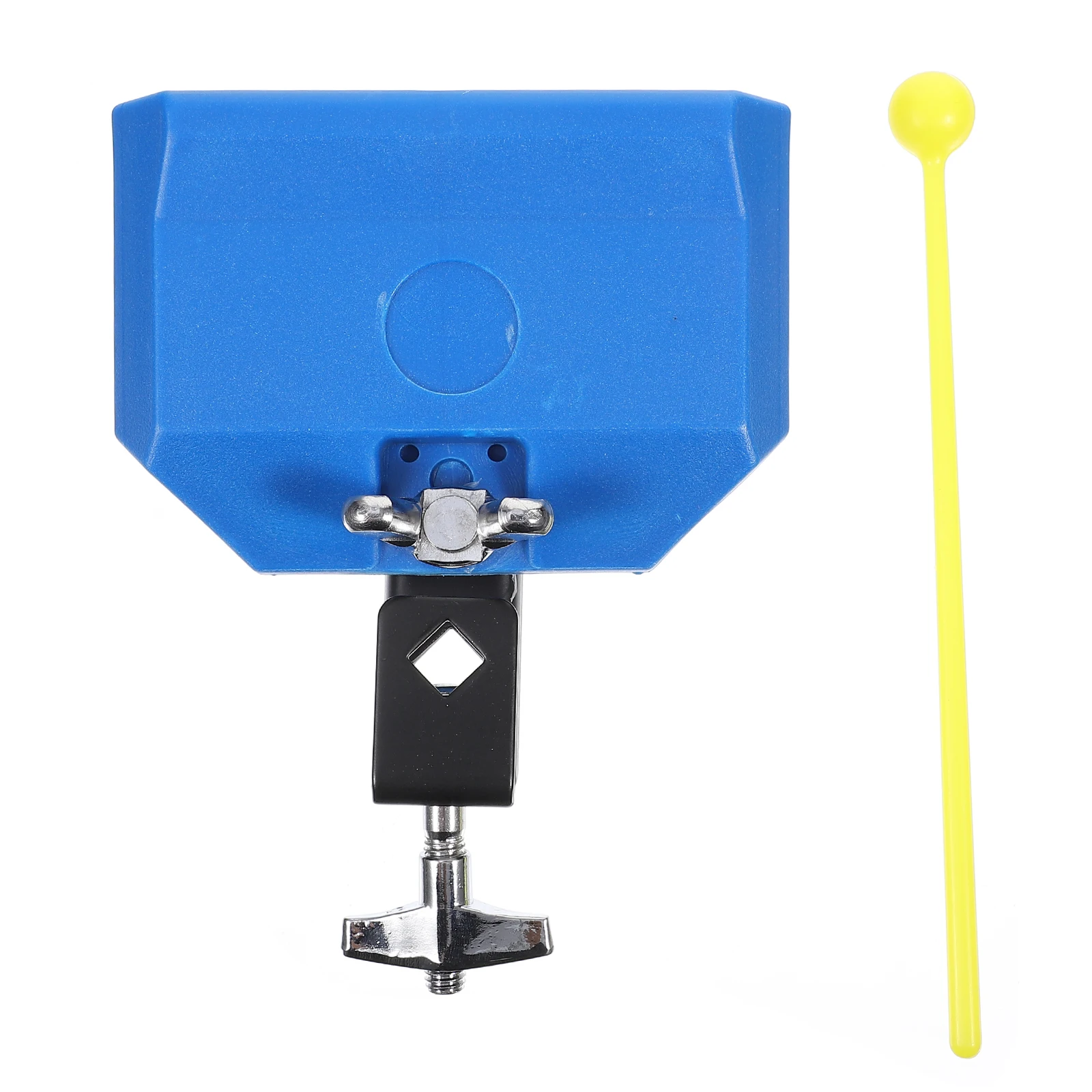 

1 set Plastic Cow Bell Percussion Instrument Drum Accessories Durable Light Weight Clear Sound Alloy Bracket for