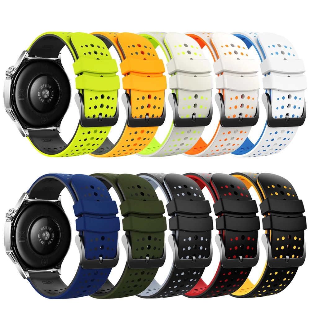 22mm TwoTone Silicone Band For - A1 Watches & Jewelry New York Photos recension och pris
