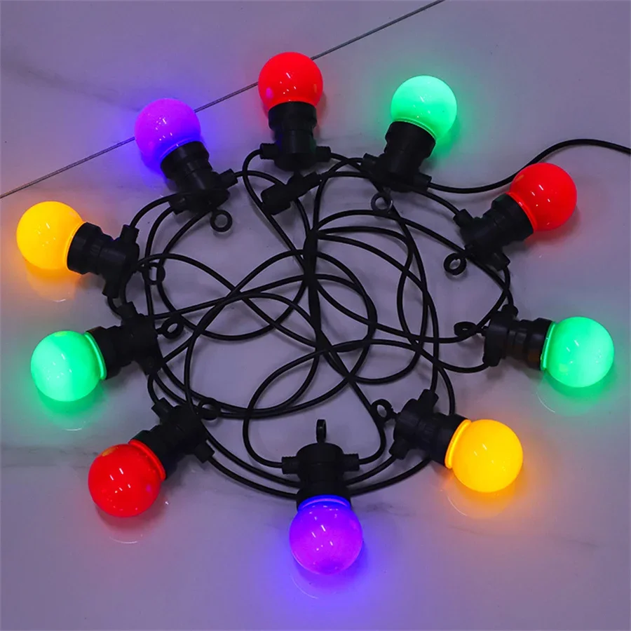 

Multicolor 10/20/30 LED Globe Balls String Light Outdoor Festoon Christmas Fairy Light Holiday Party Wedding Garland Light