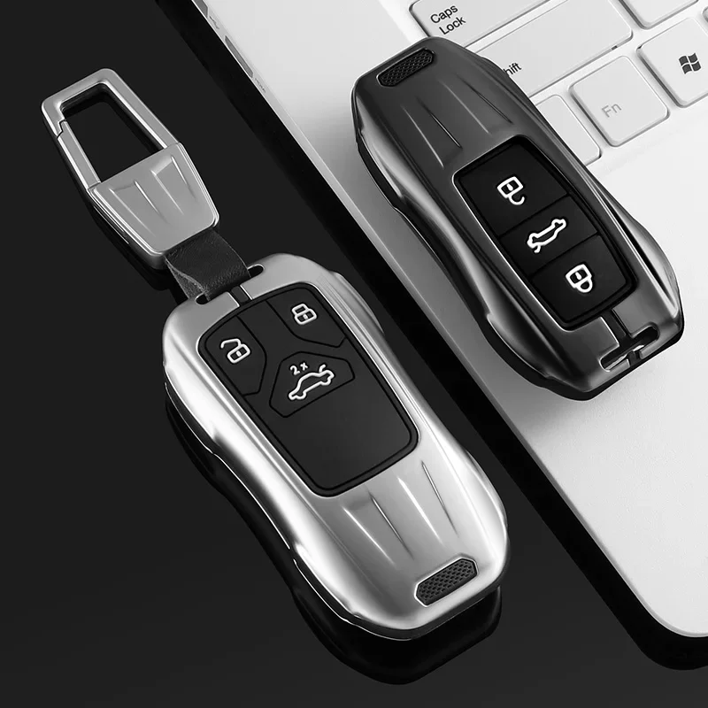 

Zinc Alloy Car Key Case Cover Key Bag For Audi A1 A3 8v A4 B9 A5 A6 C7 Q3 Q5 Q7 Tt Holder Shell Auto Protect Set Car Accessories