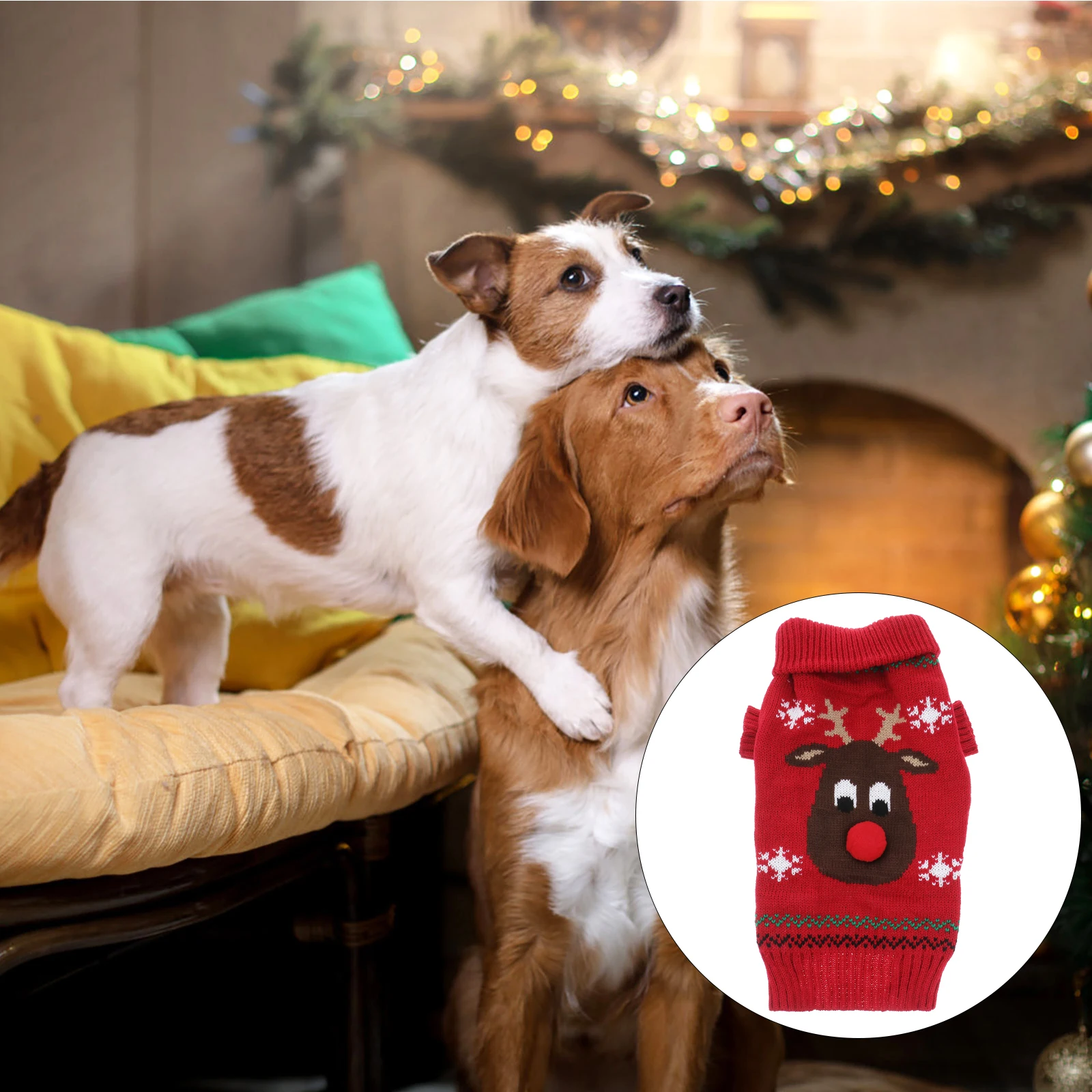 

Pet Sweater Outfit Clothes Costumes for Small Dogs Winter Puppy Clothing Christmas