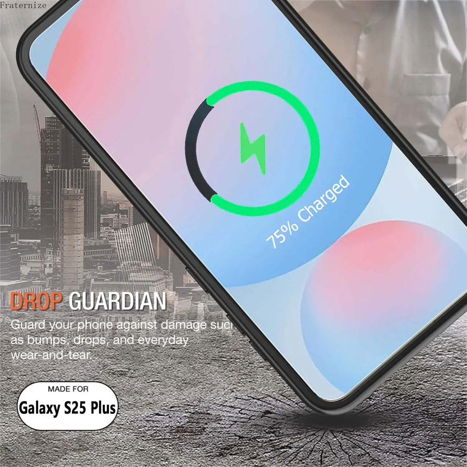 حافظة شاحن بطارية لهاتف سامسونج جالاكسي S25 لهاتف Magsafe باور بانك محمول غطاء شحن لاسلكي حزمة بطارية حافظة مغناطيسية