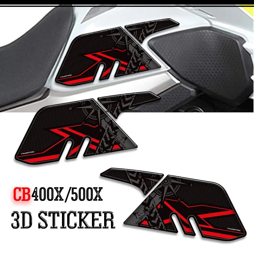 

For Honda CB400X CB500X CB 400 500 CB400 CB500 X Motorcycle Tank Pad Side Grips Gas Fuel Oil Kit Knee Stickers Decals Protector