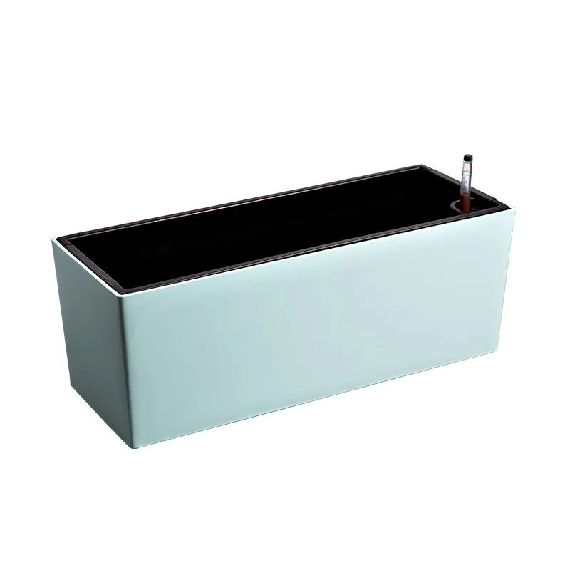 rectangular self-watering flower pot, flower pot, balcony hanging resin