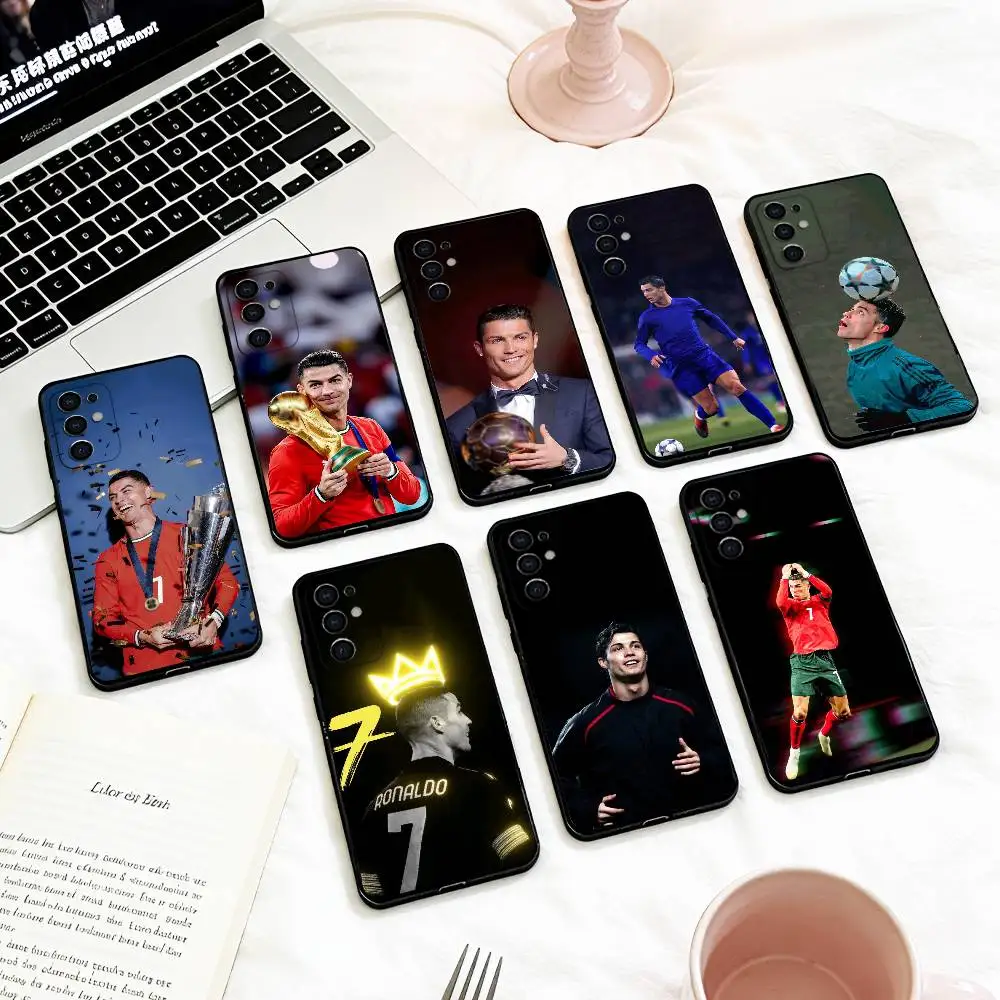Famous F-Football players C-CR7   Phone Case For Samsung S 25,24,23,22,30,21,10,9,Ultra,Plus,Lite,FE,4,5 G Soft Black Case