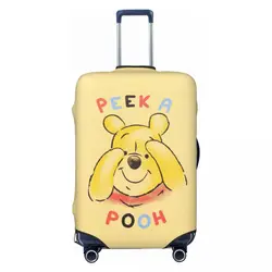 Custom Winnie The Pooh Travel Luggage Cover Elastic Suitcase Cover Protector Fit 18-32 Inch