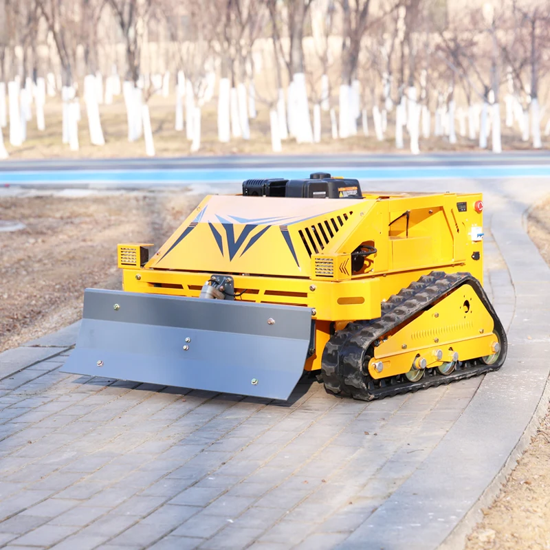 

Customized remote-controlled lawn mower, track type horizontal bar four stroke farm home lawn mower