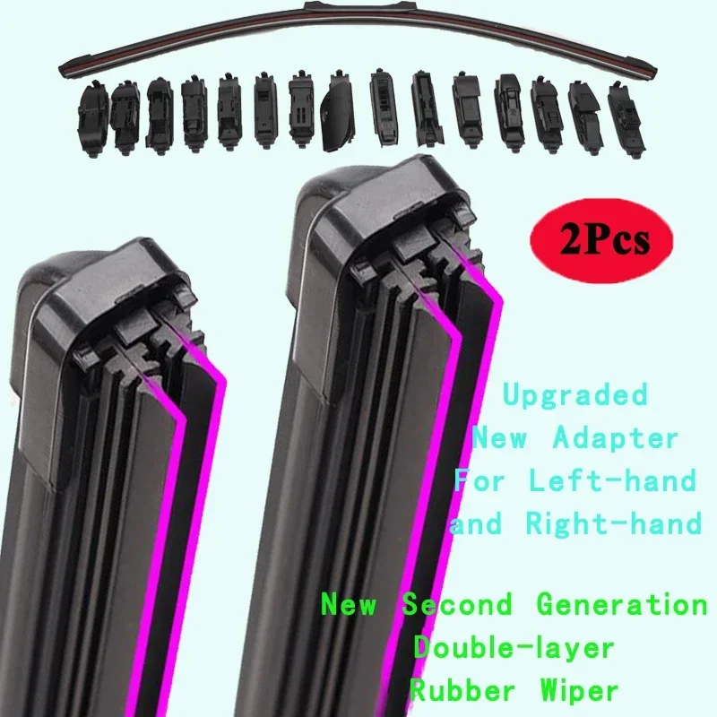 For FIAT Marea Weekend 185 Estate Saloon 2002 2003 2005 2006 2007 Car Accessories Gadgets Double Rubber Windshield Wiper Blades