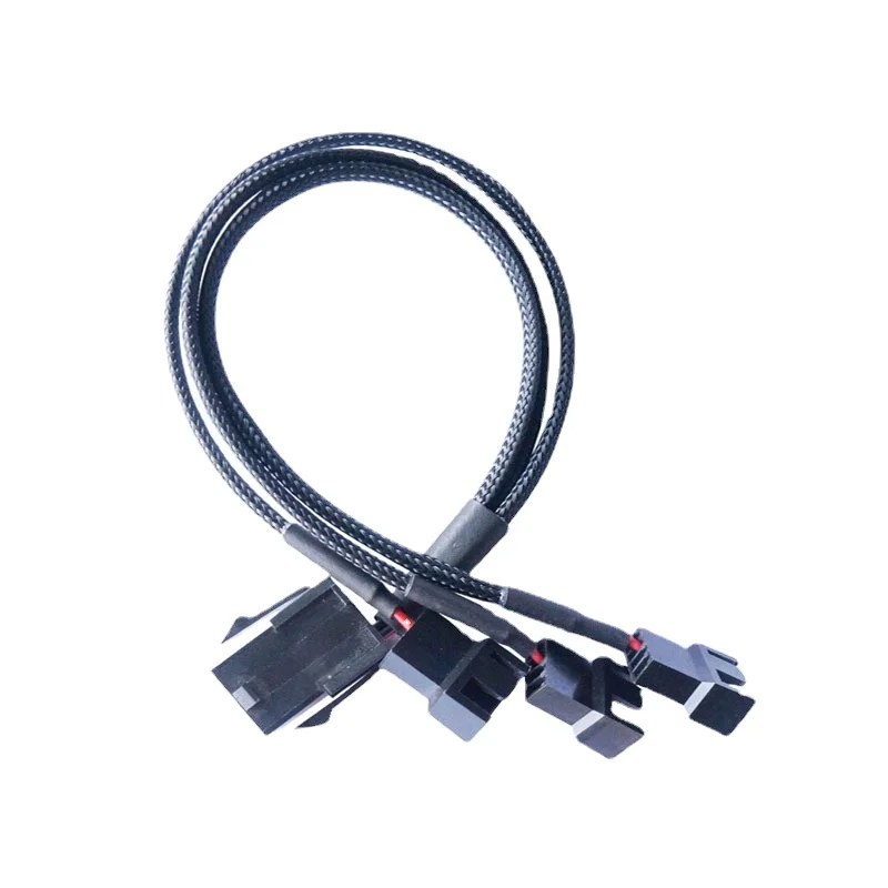 Refrigerador do computador Cooling Fan Splitter Cable, Cabo de alimentação Y para PC Case, 6 Pin PCI-E para 6x3Pin 4Pin, 3Pin para 6 Pin Masculino