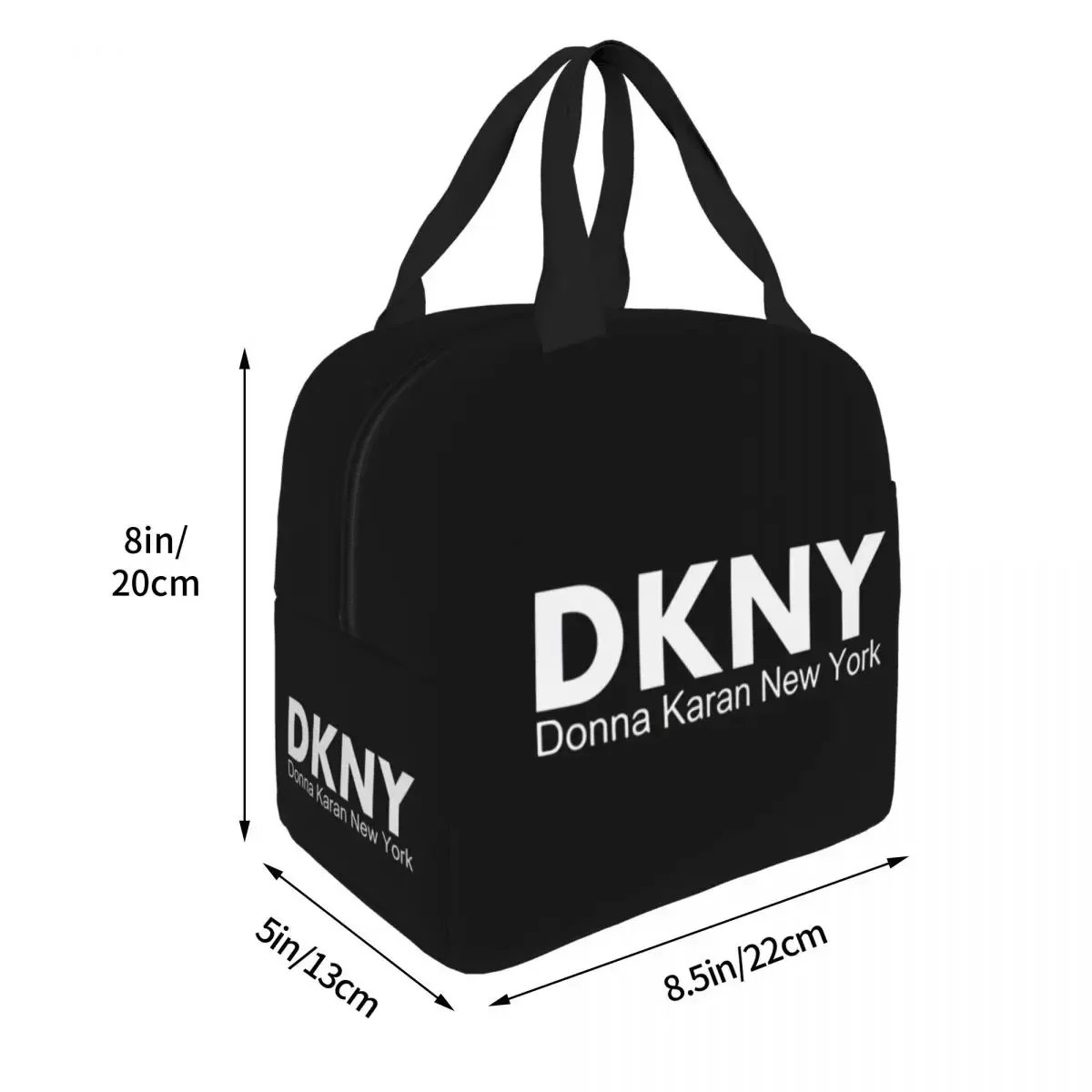 D-DKNY 휴대용 점심 가방 재사용 가능한 야외 피크닉 학교 식품 절연 가방