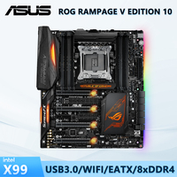 ASUS RAMPAGE V EDITION 10 E-ATX Motherboard 8 DDR4 RAM Slots Supports Core i7 X-Series Processors On LGA 2011-V3 Socket i7 6950X