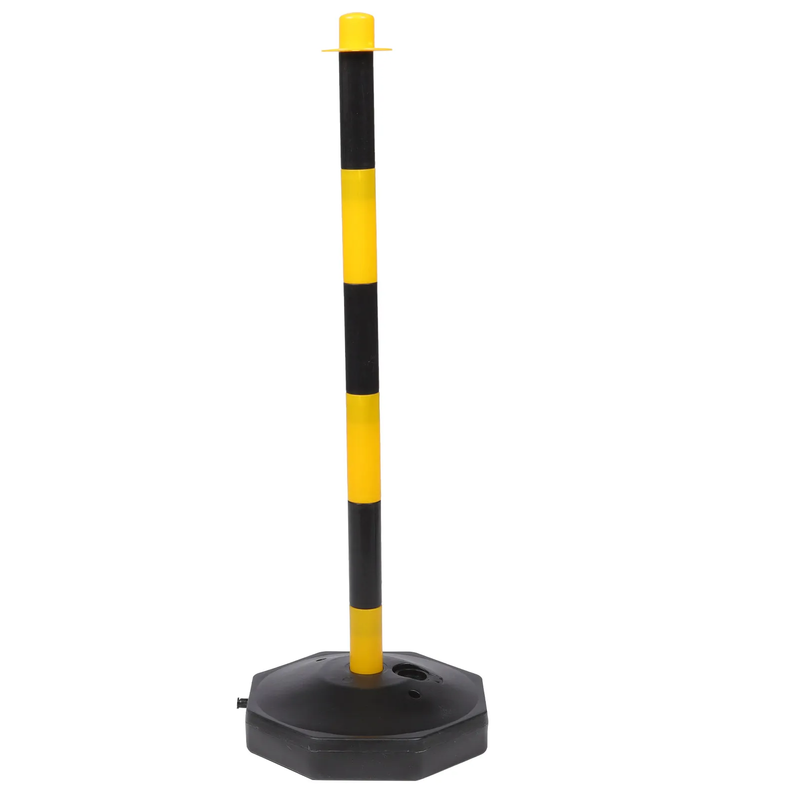 colonne-de-signalisation-remplissable-d'eau-poteau-d'isolation-robuste-et-elastique-barriere-routiere-anti-collision-jaune-et-noir-haute-visibilite