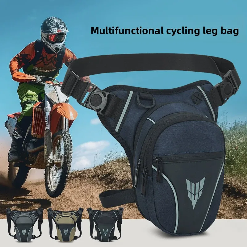 

Men Motorcycle Leg Side Bag Large Capacity Rider Bum Drop Thigh Bags Multipocket Motorbike Thigh Belt bag Outdoor Sport Ride sac