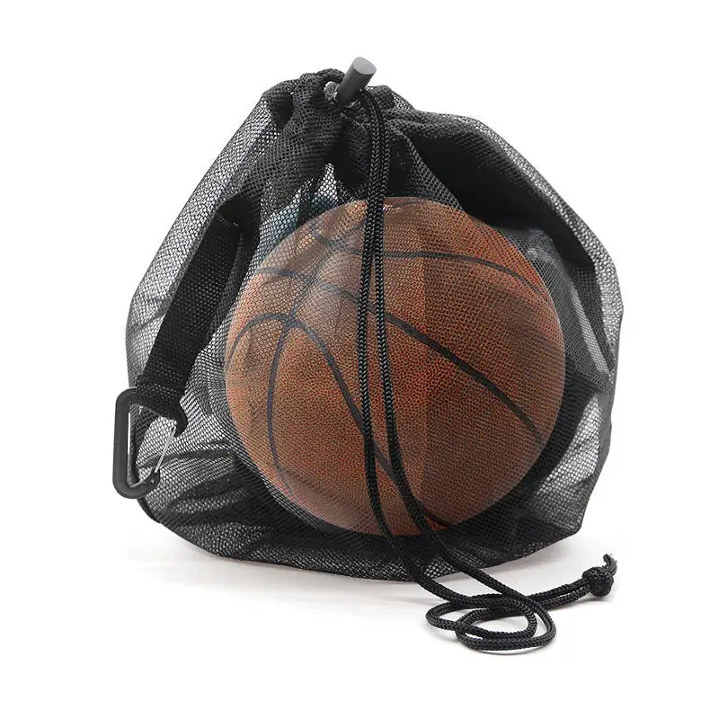 Mesh Bag Soccer Volleyball Football Ball Storage Bags Portable Drawstring Basketball Backpack Outdoor Sports Gym Toy Storage