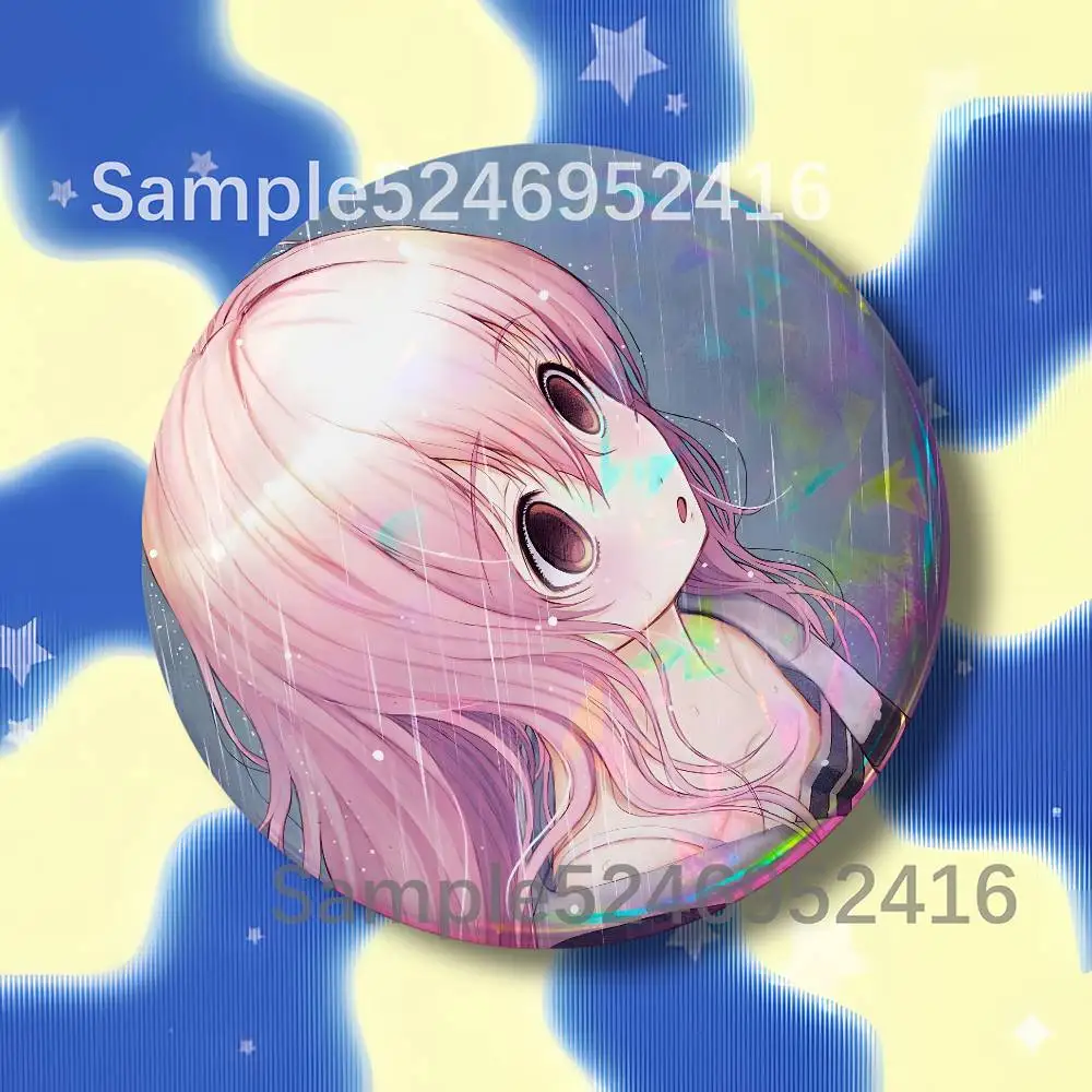 Aoi Mukou T-Totono Game Laser Badge Runde Kreative Anstecknadel Brosche Nischendesign Brosche für Rucksack Reversnadeln Accessoires – Detail 10
