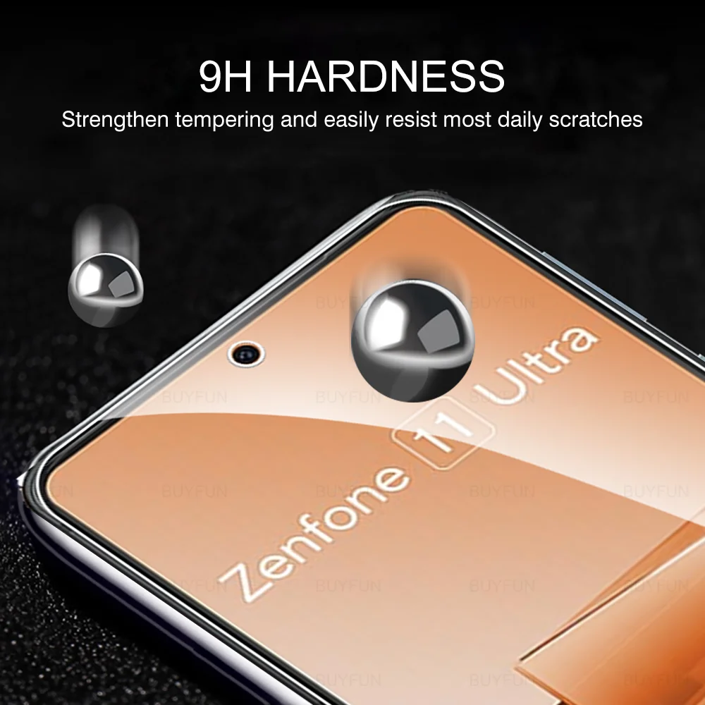 Protector de pantalla para Asus Zenfone 11 Ultra 5G, película de vidrio templado para Asus Zenfone11 Ultra, película de cubierta completa de 6,78"