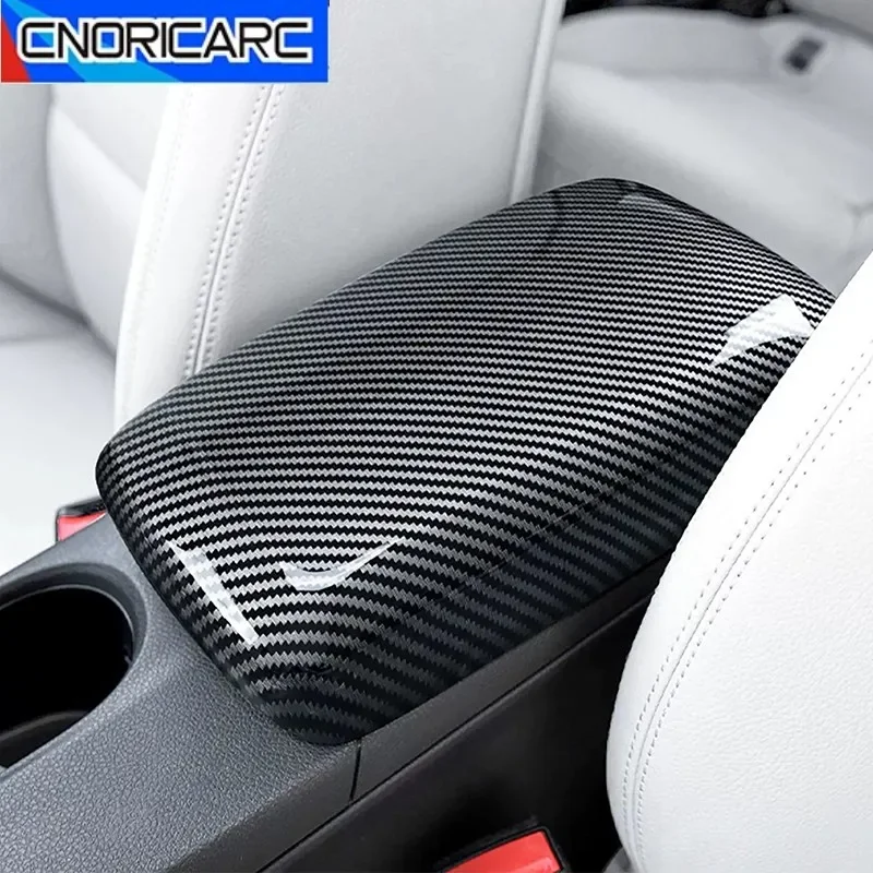 Car Console Armrest Box Panel Trim Carbon Pattern Accessories Sticker For Mercedes Benz A Class W176 GLA X156 CLA C117 2013-2018