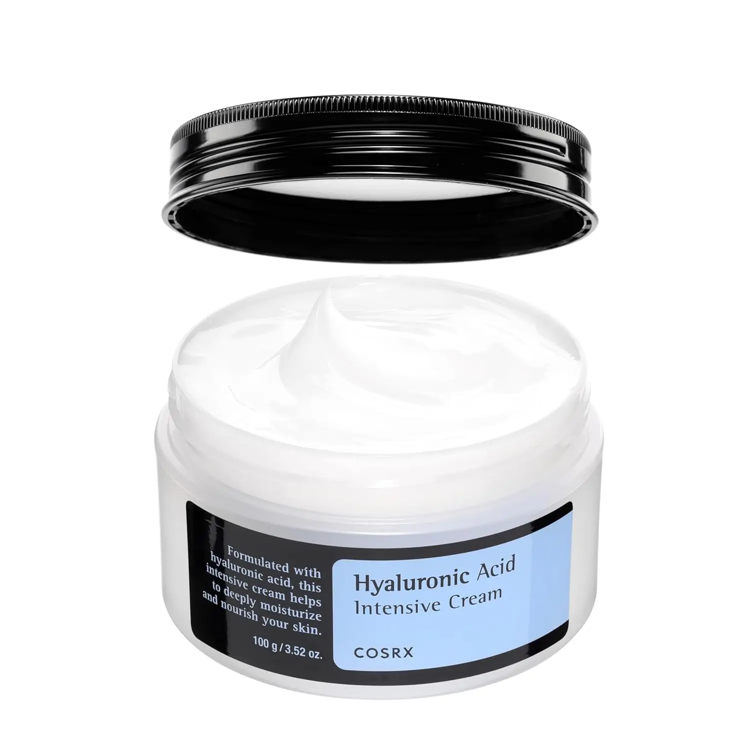 COSRX Hyaluronic Acid Moisturizing Cream, Long-lasting Hydration, Rich Moisturizer for Sensitive Skin 3.52 oz / 100g