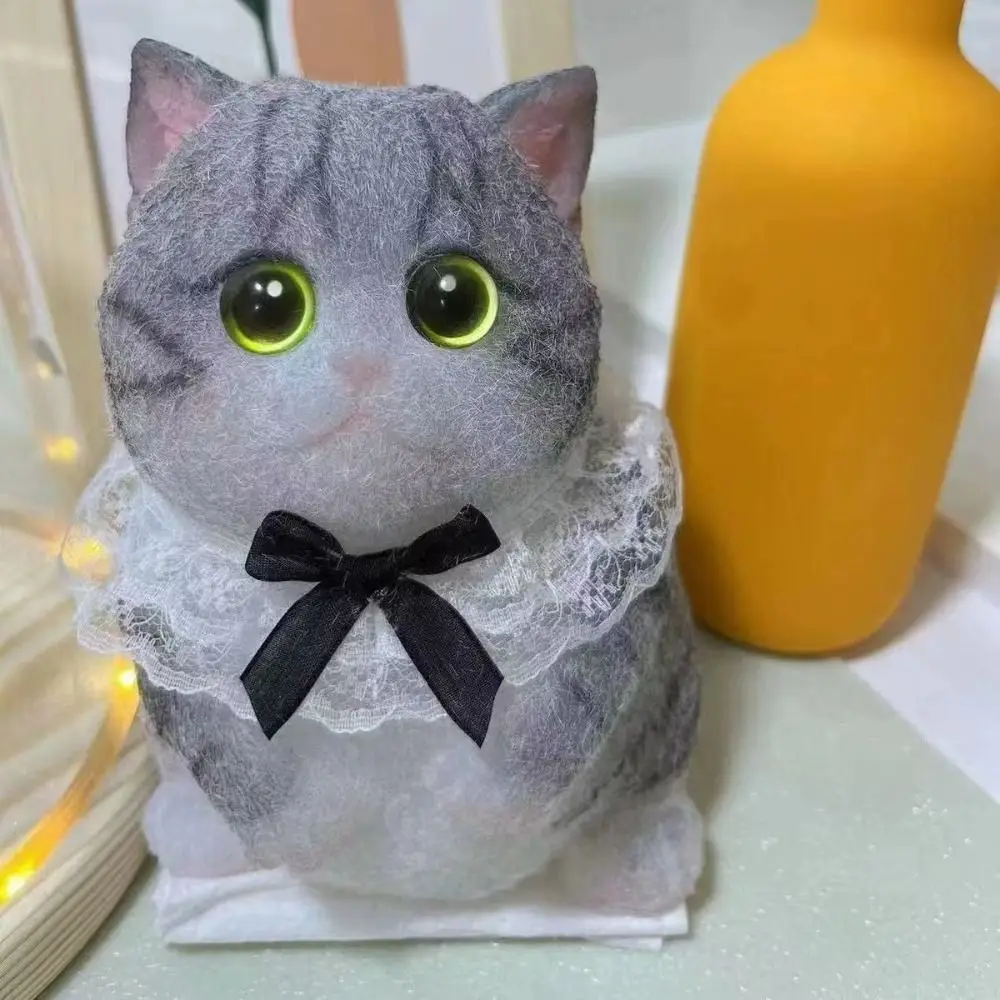 ストレス解消 スクイーズトイ 不安軽減 かわいい猫柄 スクイーズキャットトイ 携帯用 フロッキング表面付き