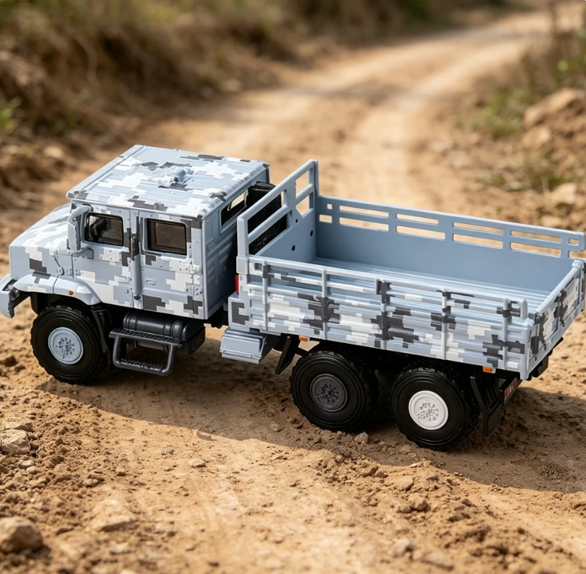 Max Sidi 1:64 Caminhão Militar de Transporte Clássico Jiefang em Liga Metálica, Modelo de Carro de Brinquedo de Simulação, Enfeite, Presente Perfeito para Amigo