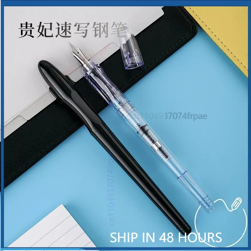 For PILOT FP-50R FP-60R Demonstrator Fountain Pen Transparent Body Student Practice Sketch Ink Pen Support Cartridge&Converter