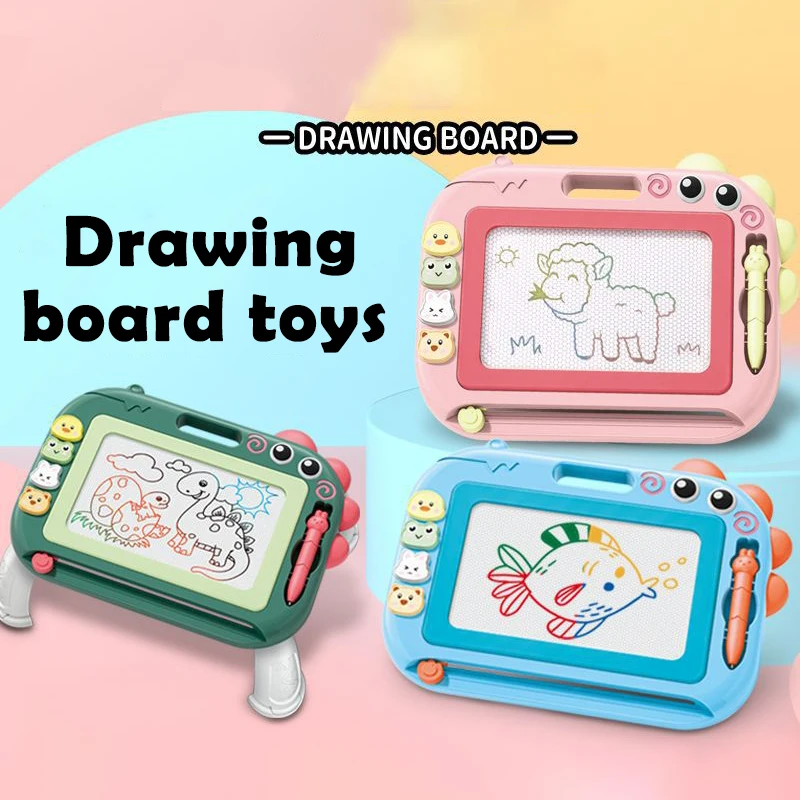 Grappige Baby Kleur Cartoon Graffiti Board Kinderen Magnetische Tekentafel Wordpad Kunst Educatief Tekening Speelgoed Kinderen Verjaardagscadeau